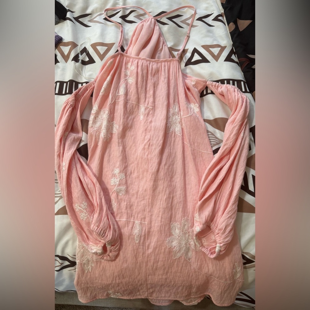 Pink Embroidered Women's dress